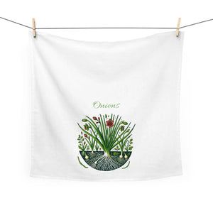 Vibrant Onions Tea Towel - Botanical Kitchen Decor - Dipaliz - Towels
