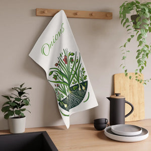 Vibrant Botanical Onions Tea Towels - Cotton Blend - Dipaliz - Kitchen
