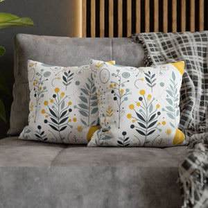Botanical Square Pillowcase – Cotton Decor - Dipaliz - Chair & Sofa Cushion Covers