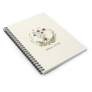 Botanical ?Since 1776’ Spiral Notebook - Floral Vintage Journal - Journals