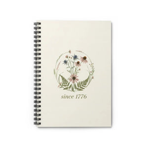 Botanical ?Since 1776’ Spiral Notebook - Floral Vintage Journal - Journals