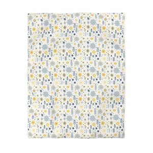 Sunflower Microfiber Duvet – Botanical Yellow - Dipaliz - Covers