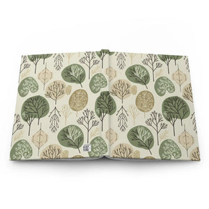Botanical Trees Hardcover Journal - Wraparound Forest Pattern - Dipaliz - Journals