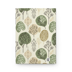 Botanical Trees Hardcover Journal - Wraparound Forest Pattern - Dipaliz - Journals