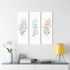 Triptych Acrylic Wall Art – Botanical Prints - Dipaliz