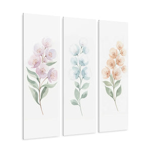 Triptych Acrylic Wall Art – Botanical Prints - Dipaliz