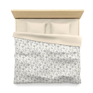 Botanical Vine Microfiber Duvet Cover - Soft Floral Bedding - Dipaliz - Covers