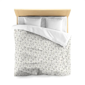 Botanical Vine Microfiber Duvet Cover - Soft Floral Bedding - Dipaliz - Covers