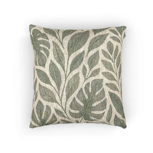 Botanical Woven Pillow - Eco-friendly Nature Decor - Dipaliz - Artwork / 17’’ × 18’’ - Throw Pillows