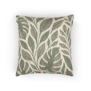 Botanical Woven Pillow - Eco-friendly Nature Decor - Dipaliz - Artwork / 17’’ × 18’’ - Throw Pillows