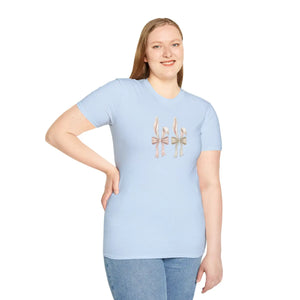 Soft Cotton Bow Trio Graphic Tee - Pastel Ribbon - Dipaliz - T-shirts
