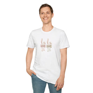 Soft Cotton Bow Trio Graphic Tee - Pastel Ribbon - Dipaliz - T-shirts