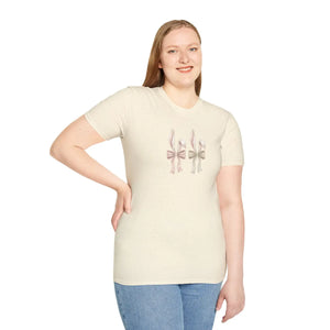 Soft Cotton Bow Trio Graphic Tee - Pastel Ribbon - Dipaliz - T-shirts