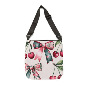 Chic Coquette Style Adjustable Tote with Zippered Pocket - Dipaliz - Shopper Bags