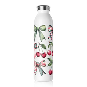 Coquette Slim Water Bottle - Chic Fashion Hydration - Dipaliz - 20oz / White - Bottles