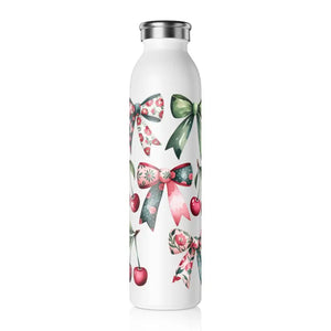 Coquette Slim Water Bottle - Chic Fashion Hydration - Dipaliz - 20oz / White - Bottles