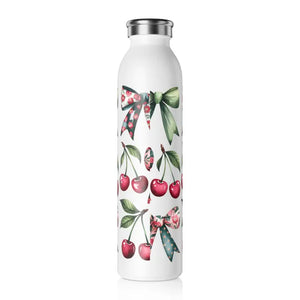 Coquette Slim Water Bottle - Chic Fashion Hydration - Dipaliz - 20oz / White - Bottles
