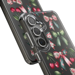 Coquette Style Clear Phone Case with Tpu Cushioned Edges - Dipaliz - Mobile Cases