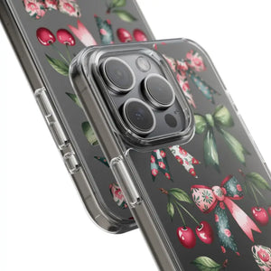 Coquette Style Clear Phone Case with Tpu Cushioned Edges - Dipaliz - Mobile Cases