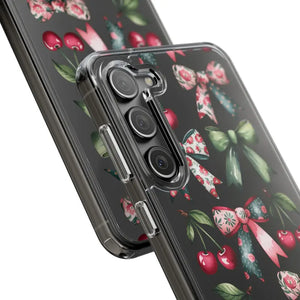 Coquette Style Clear Phone Case with Tpu Cushioned Edges - Dipaliz - Mobile Cases