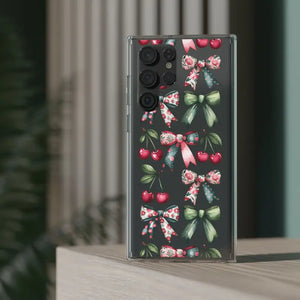 Coquette Style Clear Phone Case with Tpu Cushioned Edges - Dipaliz - Mobile Cases