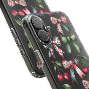 Coquette Style Clear Phone Case with Tpu Cushioned Edges - Dipaliz - Mobile Cases