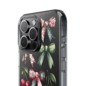 Coquette Style Clear Phone Case with Tpu Cushioned Edges - Dipaliz - Mobile Cases