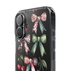 Coquette Style Clear Phone Case with Tpu Cushioned Edges - Dipaliz - Mobile Cases