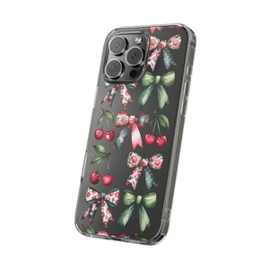 Coquette Style Clear Phone Case with Tpu Cushioned Edges - Dipaliz - Mobile Cases