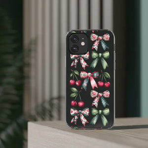 Coquette Style Clear Phone Case with Tpu Cushioned Edges - Dipaliz - Mobile Cases