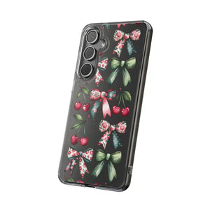 Coquette Style Clear Phone Case with Tpu Cushioned Edges - Dipaliz - Mobile Cases