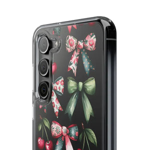 Coquette Style Clear Phone Case with Tpu Cushioned Edges - Dipaliz - Mobile Cases