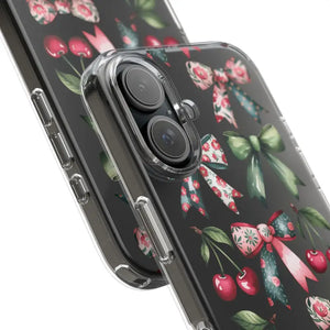 Coquette Style Clear Phone Case with Tpu Cushioned Edges - Dipaliz - Mobile Cases