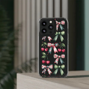 Coquette Style Clear Phone Case with Tpu Cushioned Edges - Dipaliz - Mobile Cases