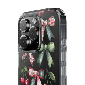 Coquette Style Clear Phone Case with Tpu Cushioned Edges - Dipaliz - Mobile Cases