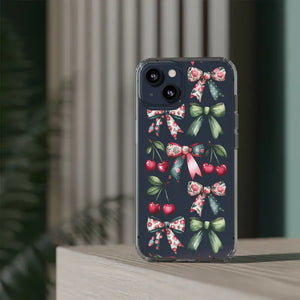 Coquette Style Clear Phone Case with Tpu Cushioned Edges - Dipaliz - Mobile Cases