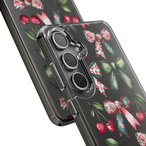 Coquette Style Clear Phone Case with Tpu Cushioned Edges - Dipaliz - Mobile Cases