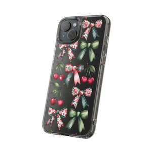 Coquette Style Clear Phone Case with Tpu Cushioned Edges - Dipaliz - Mobile Cases