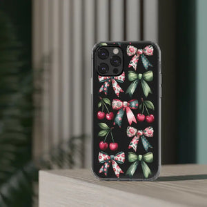 Coquette Style Clear Phone Case with Tpu Cushioned Edges - Dipaliz - Mobile Cases