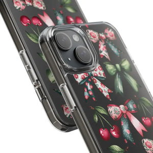 Coquette Style Clear Phone Case with Tpu Cushioned Edges - Dipaliz - Mobile Cases