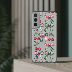 Coquette Style Clear Phone Case with Tpu Cushioned Edges - Dipaliz - Mobile Cases