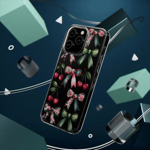 Coquette Style Clear Phone Case with Tpu Cushioned Edges - Dipaliz - Mobile Cases