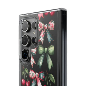 Coquette Style Clear Phone Case with Tpu Cushioned Edges - Dipaliz - Mobile Cases