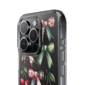 Coquette Style Clear Phone Case with Tpu Cushioned Edges - Dipaliz - Mobile Cases