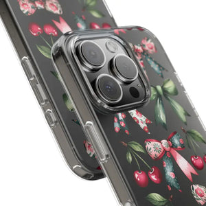 Coquette Style Clear Phone Case with Tpu Cushioned Edges - Dipaliz - Mobile Cases