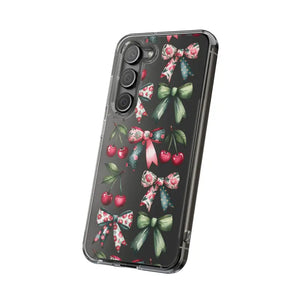 Coquette Style Clear Phone Case with Tpu Cushioned Edges - Dipaliz - Mobile Cases