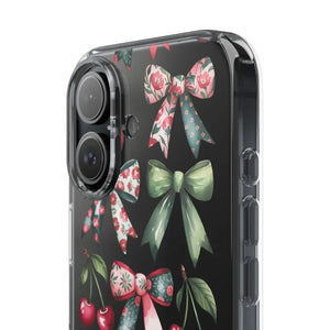 Coquette Style Clear Phone Case with Tpu Cushioned Edges - Dipaliz - Mobile Cases