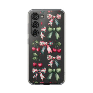 Coquette Style Clear Phone Case with Tpu Cushioned Edges - Dipaliz - Samsung Galaxy S23 / Without Gift Packaging