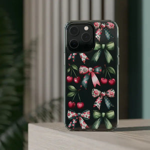 Coquette Style Clear Phone Case with Tpu Cushioned Edges - Dipaliz - Mobile Cases