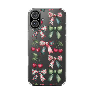 Coquette Style Clear Phone Case with Tpu Cushioned Edges - Dipaliz - Iphone 16 Plus / Without Gift Packaging - Mobile